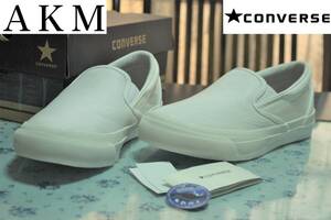 エーケーエム × コンバース AKM × CONVERSE 10周年 SKIDGRIP SLIP-ON Supreme White 至高の白 スキッドグリップ スリッポン 24cm 未使用