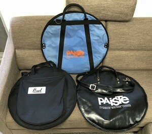 B2★シンバルケース PAISTE Pearl シンバルバッグ　3点セット