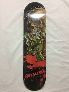 新品 DS METALLICA PUSHEAD メタリカ パスヘッド SKATEBOARD DECK デッキ (L-22-5)