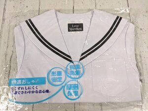 【as843】中学校 高校 女子用学生服 制服 love marchen ラブメルヘン 夏服 セーラー服 半袖 M800-3 サイズ：155 未使用◆W70