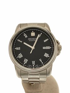 SWISS MILITARY WATCH◆HANOWA/クォーツ腕時計/アナログ/ステンレス/BLK/06-4229/06-5229