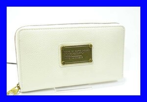 ○美品 Marc By Marc Jacobs マーク バイ マークジェイコブス ラウンドファスナー 長財布 W0086