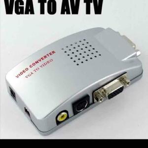 pcの画面をTVで VGA→S-VIDEO＆RCA変換コンバータ