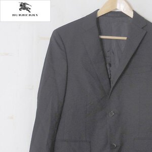 バーバリーブラックレーベルBURBERRY BLACK LABEL■ウール テーラードジャケット シングル■90-74-165 36R■ブラック ※NK4o11134