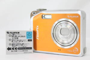 【返品保証】 フジフィルム Fujifilm Finepix V10 オレンジ 3.4x バッテリー付き コンパクトデジタルカメラ M197