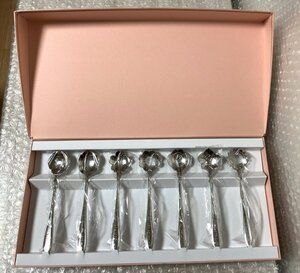 SILVER＆ARTPALACE JAPAN シルバー アンド パレス ジャパン 花の特製 スプーン 長さ 約12㎝ キキョウ 梅 桜 ひまわり 他 7本セット 貴136