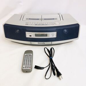 【動作品】Panasonic CDラジカセ パナソニック ラジカセ RX-ED50の兄弟機 ラジオ CDラジオカセット RX-ED57 リモコン付き