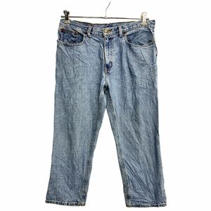 POLO JEANS COMPANY デニムパンツ W34 ポロジーンズ レディース ライトブルー コットン メキシコ製 古着卸 アメリカ仕入 2403-982