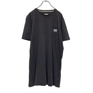 adidas 半袖 ロゴ Tシャツ L グレー アディダス オリジナルス 胸ポケット スポーツ 古着卸 アメリカ仕入 a507-6035