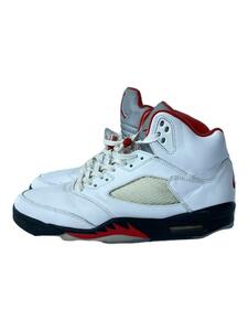 NIKE◆AIR JORDAN 5 RETRO/エアジョーダン 5 レトロ/ホワイト/DA1911-102/28.5cm/WH