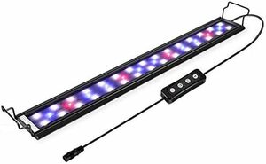 Hygger 水槽ライト アクアリウム LED 熱帯魚ライト 24/39LED 30CM 45CM 60CM 3つの照明モード 明