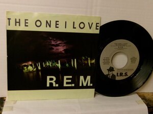 ▲7インチEP R.E.M. / THE ONE I LOVE 輸入盤 INTERNATIONAL RECORD SYNDICATE IRS-53171◇r60713