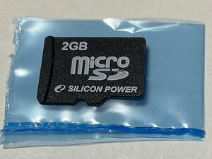 SILICON POWER シリコンパワー microSDカード 2GB 1枚 フォーマット済み 動作確認済みジャンク品