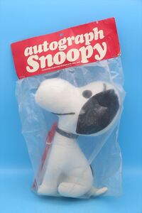 Dead Stock70s Autograph Snoopy Doll/スヌーピー サイン人形/ヴィンテージ/ぬいぐるみ/183698422