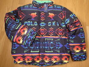 【送料無料 即決】POLO RALPH LAUREN OG PUFFER DOWN FILL JACKET ネイティブ柄 NATIVE スキー SKI ダウンジャケット ラルフ Mサイズ 新品