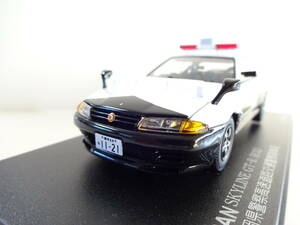 E-8　1/43　ニッサン　スカイラインGT-R R32　静岡県警察パトロールカー　高速道路交通警察隊車両