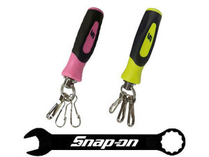 Snap-on（スナップオン）ソフトグリップ ラバー 新型 グリップ キーホルダー 限定カラー ハイビジビリティ (イエロー) /ブラック