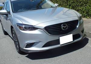 新品 アテンザ GJ 中期 カーボンフロントスポイラーFS 左右セット MAZDA6 セダン ワゴン フロントリップ エアロワークス M6