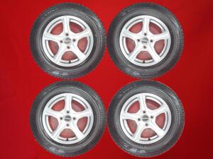 スタッドレス 5スポークタイプ1P+ブリヂストンブリザックVRX2 175/70R14 8.5分山★フィットなどに！stwt14