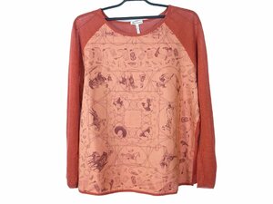 HERMES エルメス　マルジェラ期　　コットン×ニット　　トップス　カットソー　　XL　