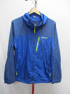 Marmot　マーモット　ナイロンパーカー　メンズL　青紺　WIND LITE SHELL JACK MJJ-S4004　マウンテンパーカー フーディージャケット06052