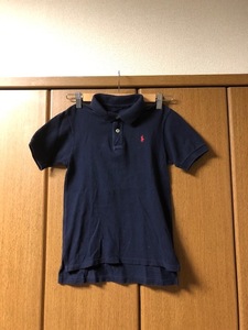 【 POLO by RALPH LAUREN 】 ポロ　ラルフローレン 半袖　ポロシャツ ネイビー　タグなし　サイズ不明