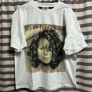 来日★レア品放出☆janet jackson ジャネットジャクソン Tシャツ tee BIGプリント バックプリントあり