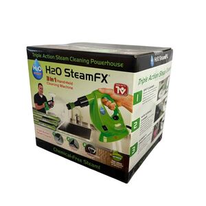 H2O SteamFX スチーマー 新品未開封 バンドスチーマー ダイレクトテレショップ グリーン 家庭用スチーム清掃機