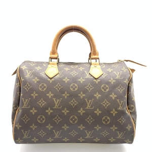 LOUIS VUITTON ルイヴィトン M41526 スピーディ30 モノグラム 旧型 ハンドバッグ ミニボストンバッグ ブラウン ファスナー開閉 管理HS36147