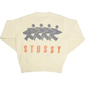 STUSSY ステューシー 24AW SURFMAN ICON COTTON LINEN CREW IVORY セーター アイボリー Size 【S】 【新古品・未使用品】 20802089