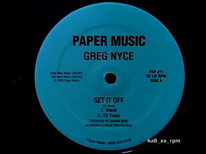 ★☆Greg Nyce「Set It Off」☆★