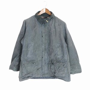 90年代 イングランド製 Barbour バブアー BEDALE ビデイル オイルド ジャケット ヨーロッパ古着 グレー (メンズ 44) 中古 古着 P1898