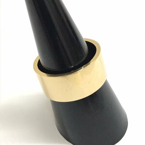 中古美品 K18 18金 平打ちリング 指輪 メンズアクセサリー 13.8g 18号 金投資 質屋出品