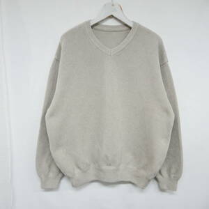 【1円】良好 国内正規 crepuscule クレプスキュール 23AW Moss Stitch V/N V Neck Vネックニット 鹿子編み プルオーバー 2301-001 BEIGE 2