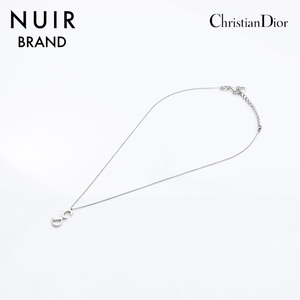 クリスチャンディオール Christian Dior ネックレス ロゴ シルバー