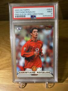 2004 Topps Premier Gold Cristiano Ronaldo Base #MU6 【PSA9】 クリスティアーノ・ロナウド