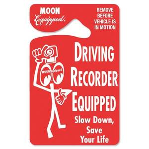 MOONEYES DRIVING RECORDER EQUIPPED ムーンアイズ パーキングパーミット アメリカン雑貨