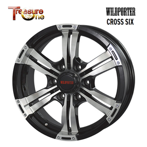 送料無料 トレジャーワン WILDPORTER CROSS SIX 6J-15 +33 6H-139.7 (15インチ) 6H139.7 6J+33【1本単品 新品】