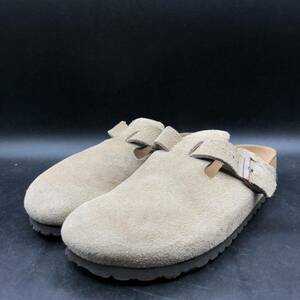 M3346 良品 BIRKENSTOCK ビルケンシュトック Boston ボストン レザー スエード シューズ 39/24.0cm相当 ベージュ