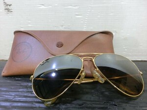 T【U4-14】【60サイズ】▲RayBan レイバン MASTER PIECE 62mm マスターピース サングラス/USA 62□14/※すれ傷あり