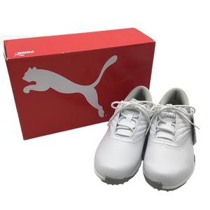 【新品】プーマ ゴルフシューズ 白×グレー 188929 レディース 23 ゴルフウェア PUMA