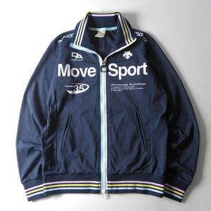 デサント DESCENTE MOVE SPORTS ドライトランスファー トレーニングジャケット ジャージ 優れた防風性 スポーツにも S ネイビー l0308-15