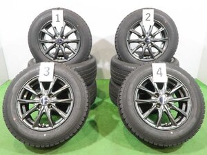 ヤリス アクア ヴィッツ 等に 4本 社外 14インチ ホイール 5.5J+38 4H PCD100 スタッドレス バリ溝 GOODYEAR アイスナビ7 2023年 175/70R14