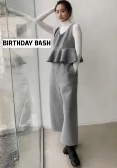 BIRTHDAY BASH バースデーバッシュ ウールフリルロンパース