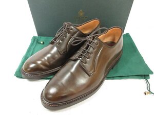 極美品 【クロケット&ジョーンズ CROCKETT&JONES】 LANARK4 ラナーク4 コードバン 外羽根 シューズ 靴 (メンズ) 6.5E 濃茶 □30MZA6644□