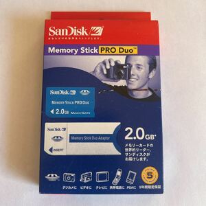 未開封 SanDisk サンディスク メモリースティック 2GB MemoryStick Pro Duo デジカメ デジタルカメラ メモリーカード 新品 未使用