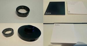 OURA Ring US9 スマートリング Heritage オーラリング ヘリテージ 第3世代 ブラック 箱 quick guide 充電ケーブル セット 動作品 健康管理