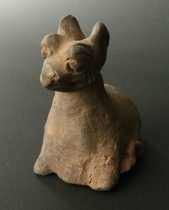 委託HK◇時代 動物土偶(羊)（土人形 泥人形 土製品 副葬品 東洋古美術 縄文土器 オリエント シリア 古代中国）