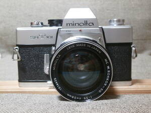 minolta SRT 101 MC W. ROKKOR-SG 1:3.5 f=28mm レンズ付き　動作確認済み