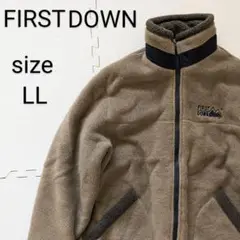 FIRSTDOWNファーストダウン　ジップアップコート　アウター　フリース　LL